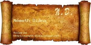 Németh Diána névjegykártya